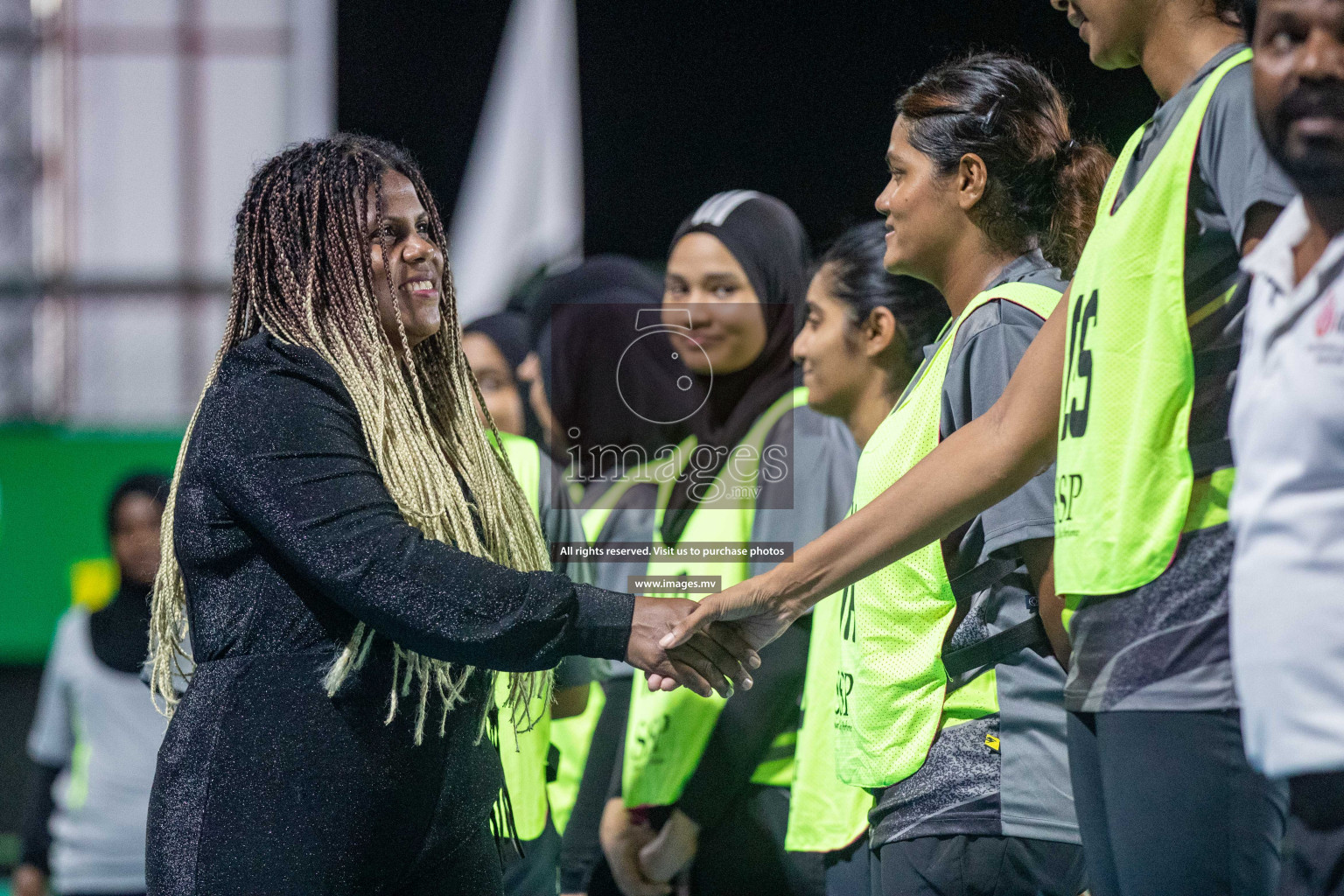 Day 6 of 20th Milo National Netball Tournament 2023, held in Synthetic Netball Court, Male', Maldives on 4th June 2023 Photos: Nausham Waheed/ Images.mv