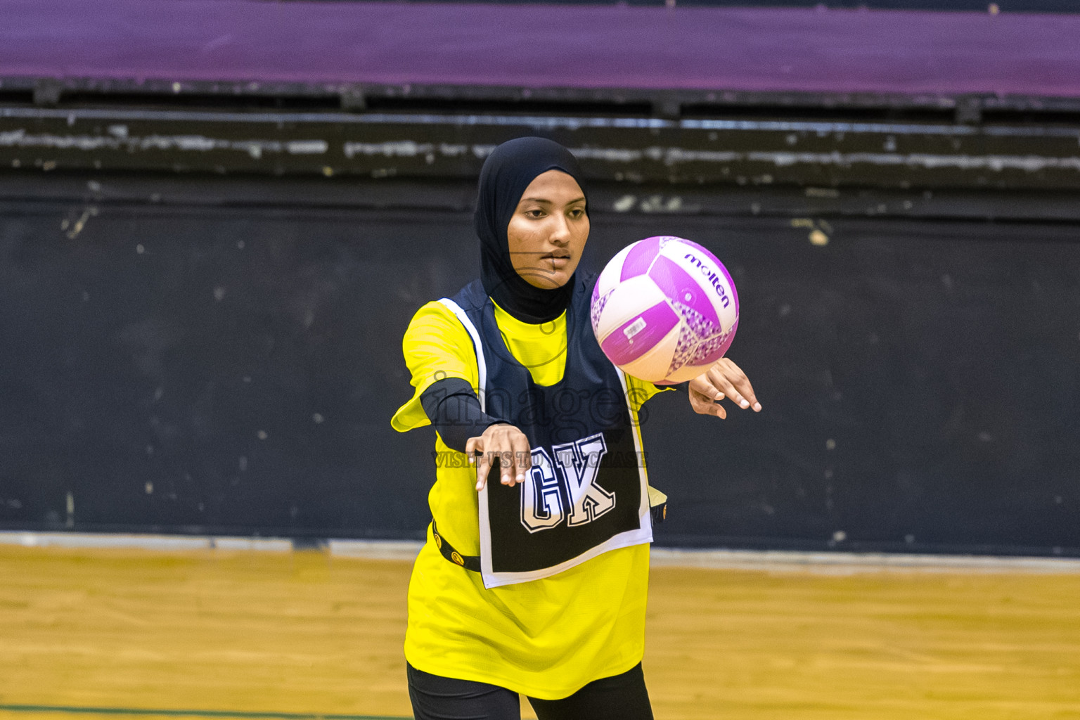 S.C. Shining Star vs KYRC in the Semi-finals of 24th Milo Netball Association Championship was held in Social Center at Male', Maldives on Wednesday, 10th September 2025. Photos: Mohamed Mahfooz Moosa / images.mv