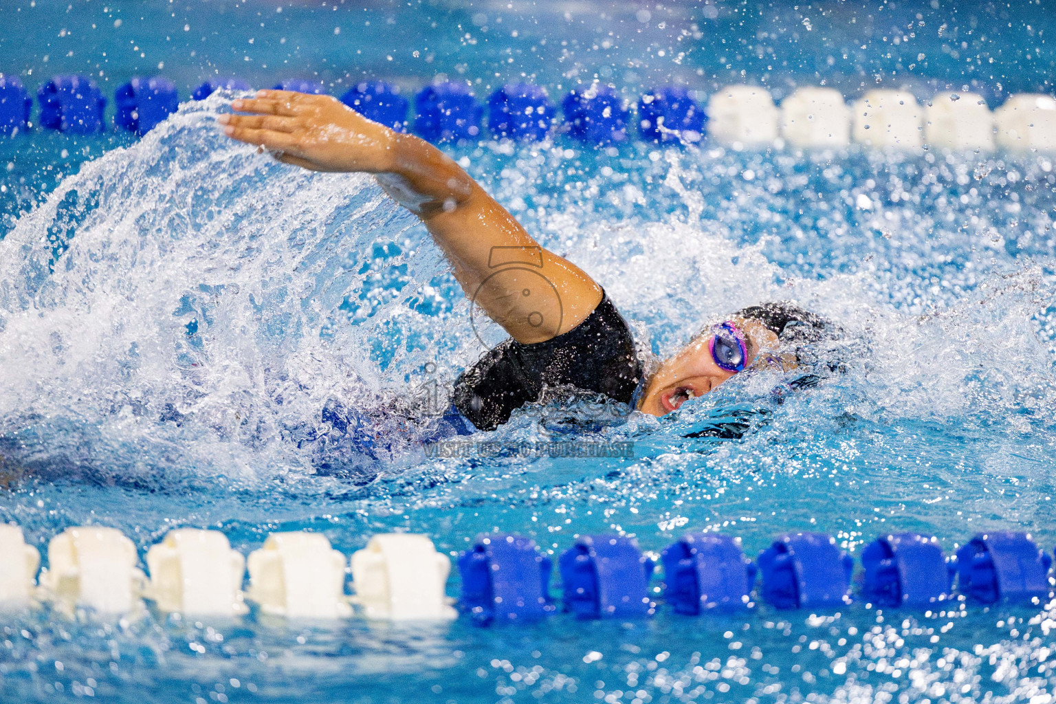 Day 4 of National Swimming Championship 2024 held in Hulhumale', Maldives on Monday, 16th December 2024. Photos: Hassan Simah / images.mv