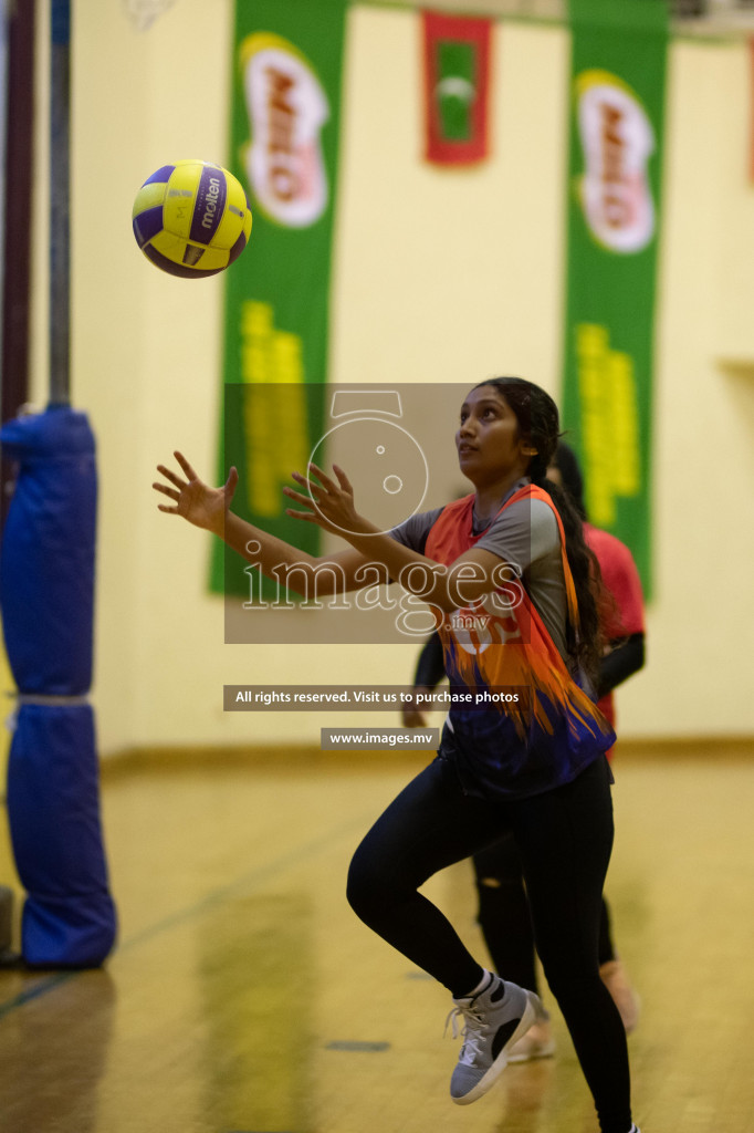 Milo National Netball Tournament 1st December 2021 at Social Center Indoor Court, Male, Maldives. Photos: Maanish/ Images Mv