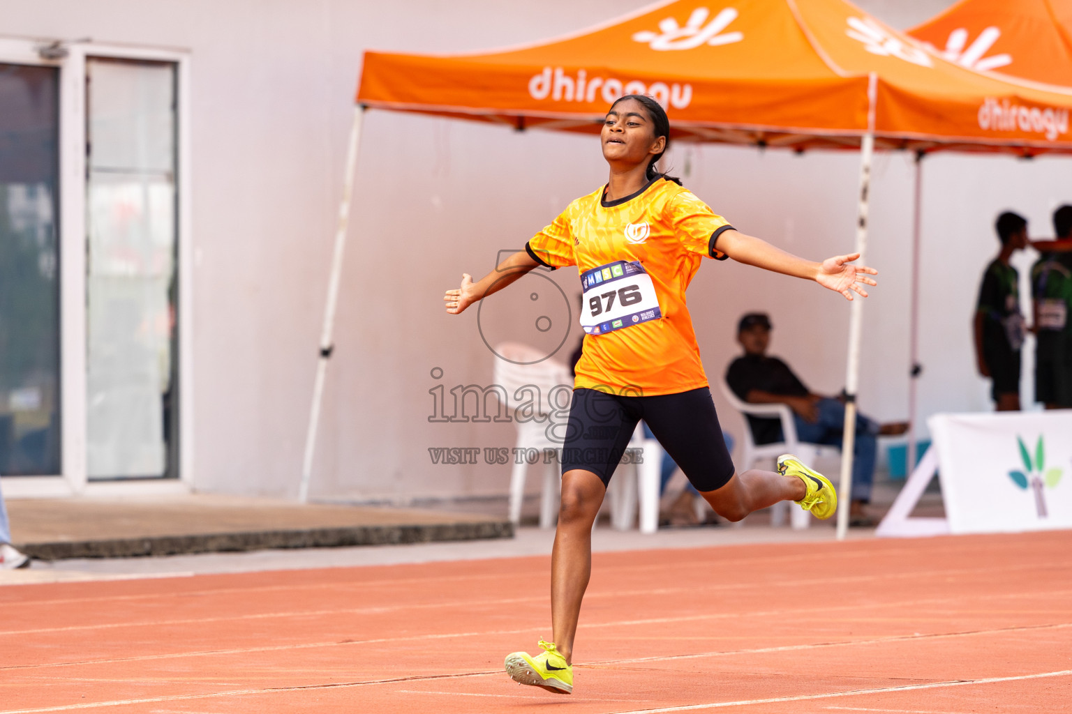 Day 6 of MWSC Interschool Athletics Championships 2024 held in Hulhumale Running Track, Hulhumale, Maldives on Thursday, 14th November 2024. Photos by: Ismail Thoriq / Images.mv