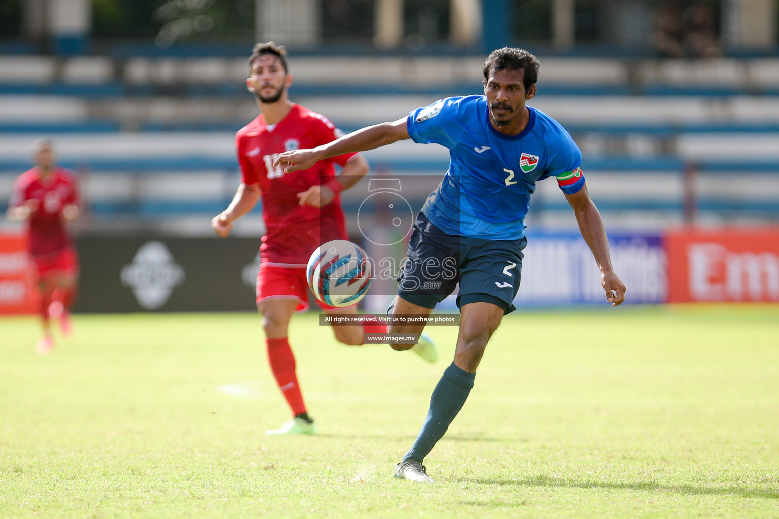 Lebanon vs Maldives in SAFF Championship 2023 held in Sree Kanteerava Stadium, Bengaluru, India, on Tuesday, 28th June 2023. Photos: Nausham Waheed, Hassan Simah / images.mv