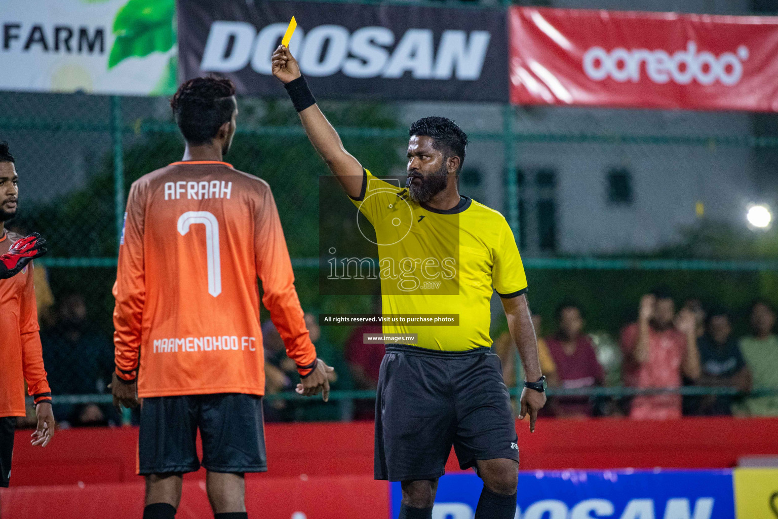 GA. Vilingili vs GA. Maamendhoo in Day 2 of Golden Futsal Challenge 2023 on 06 February 2023 in Hulhumale, Male, Maldives