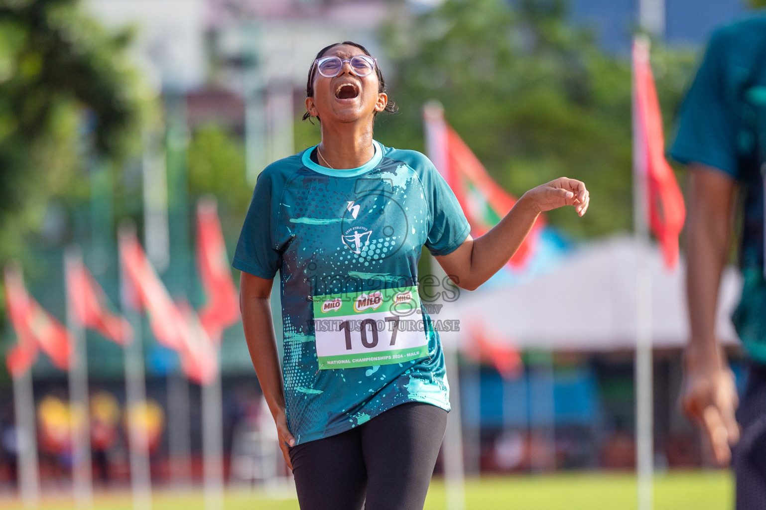 Day 2 of 33rd National Athletics Championship was held in Ekuveni Track at Male', Maldives on Friday, 6th September 2024. Photos: Shuu Abdul Sattar / images.mv