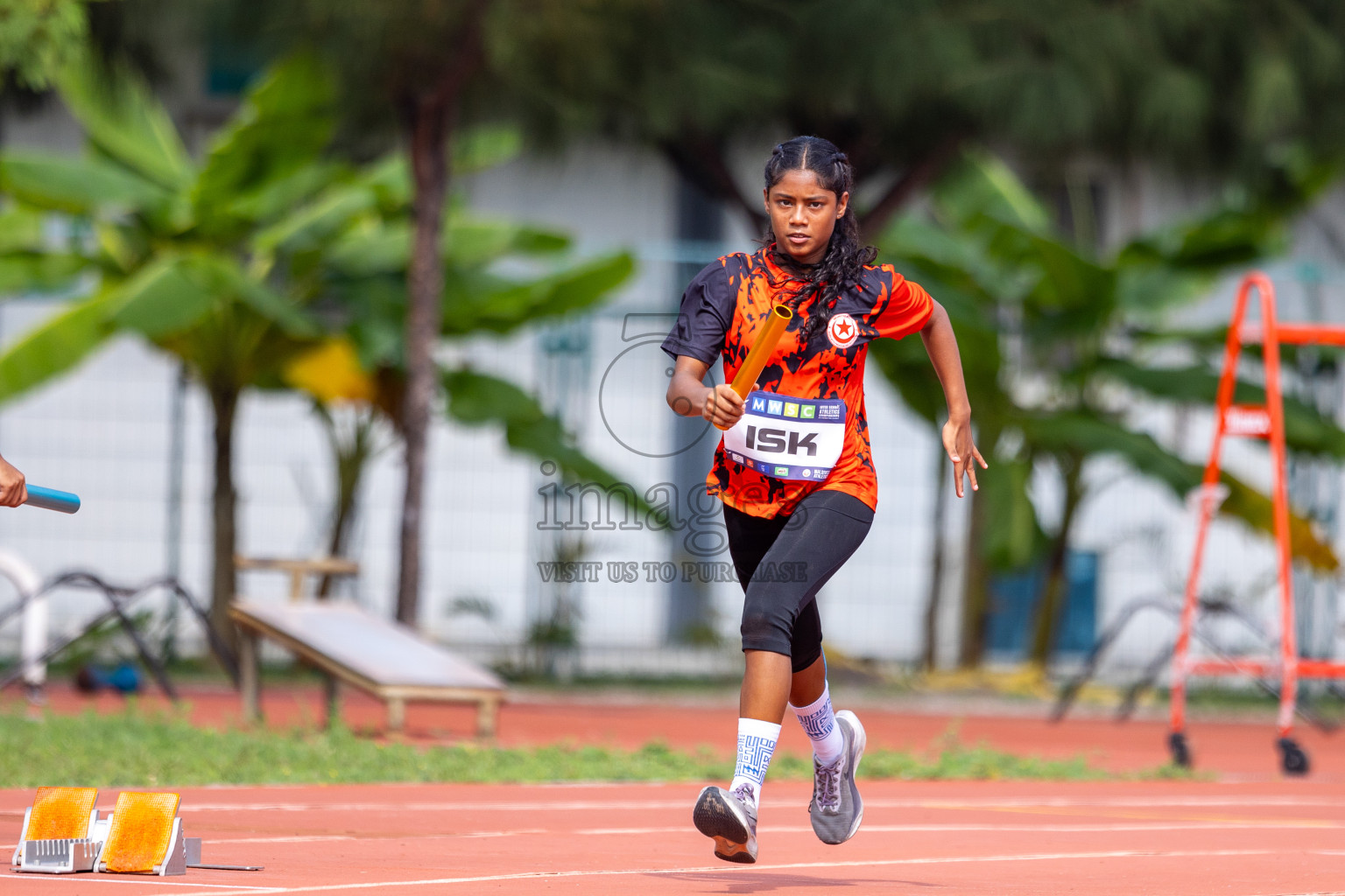 Day 5 of MWSC Interschool Athletics Championships 2024 held in Hulhumale Running Track, Hulhumale, Maldives on Wednesday, 13th November 2024. Photos by: Raif Yoosuf / Images.mv