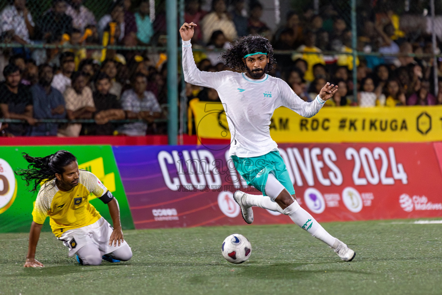 RRC vs MPL in the Semi Finals of Club Maldives Cup 2024 held in Rehendi Futsal Ground, Hulhumale', Maldives on Monday, 14th October 2024. Photos: Hassan Simah / images.mv