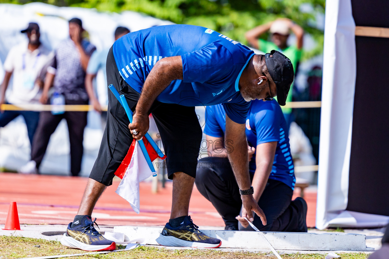 Day 3 of MWSC Interschool Athletics Championships 2024 held in Hulhumale Running Track, Hulhumale, Maldives on Monday, 11th November 2024. Photos by:  Nausham Waheed / Images.mv