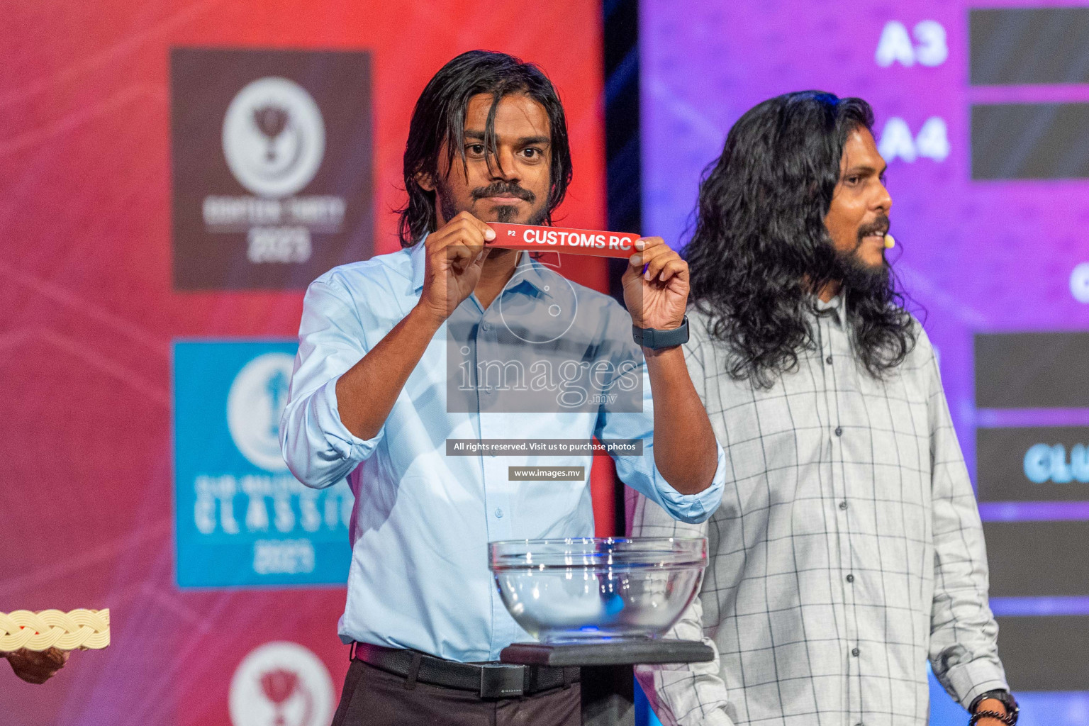 Draw ceremony of Club Maldives 2023 was held on Thursday, 6th July 2023 at PSM Studio in Male', Maldives.  Photos: Ismail Thoriq / images.mv