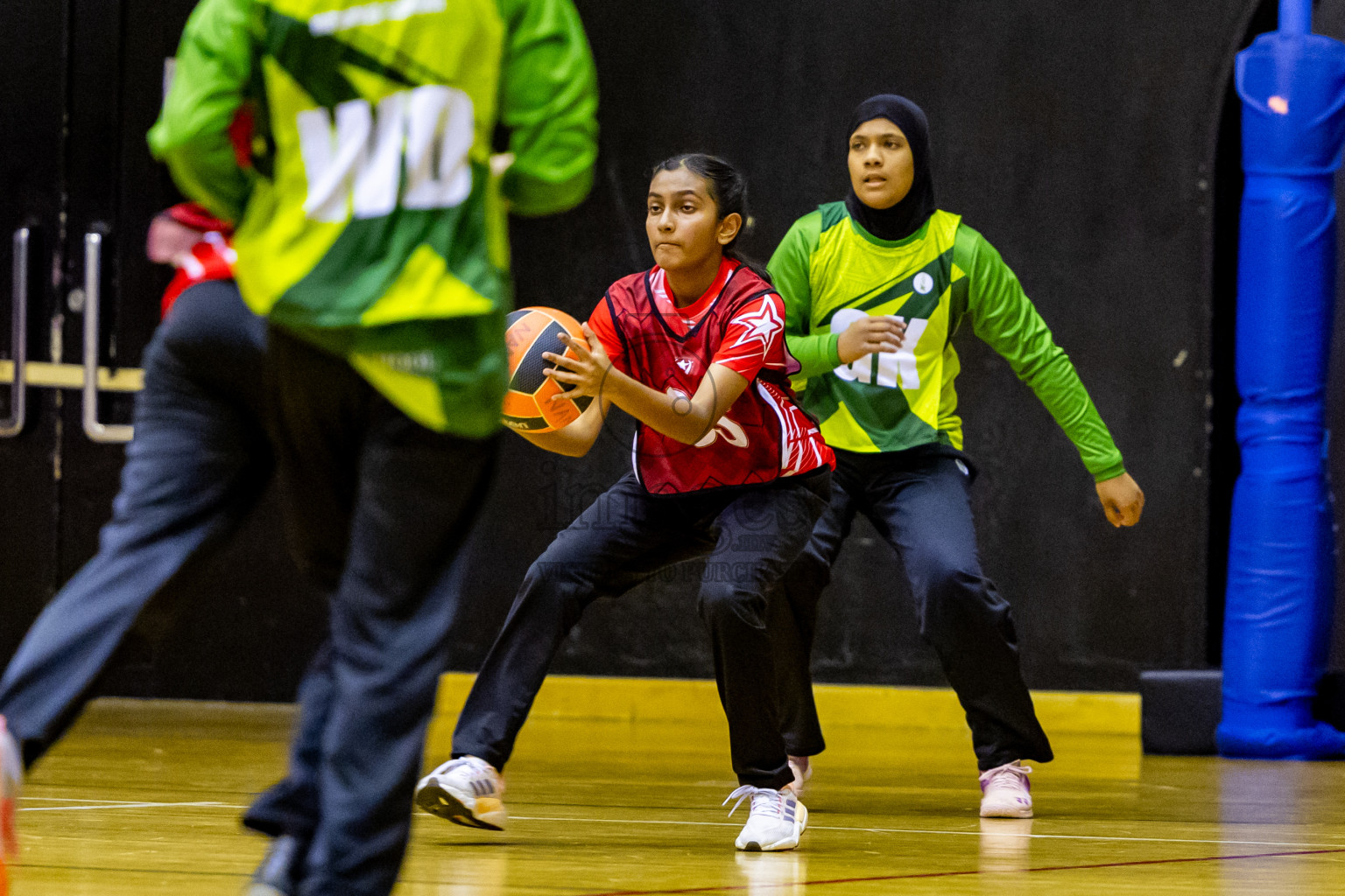 Day 14 of 25th Inter-School Netball Tournament was held in Social Center at Male', Maldives on Sunday, 25th August 2024. Photos: Nausham Waheed / images.mv