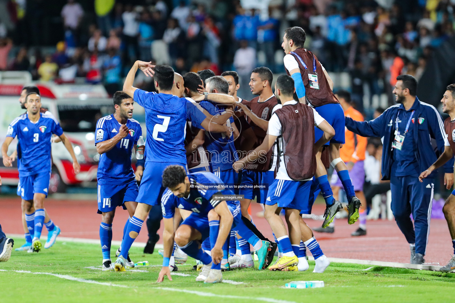 Kuwait vs India in the Final of SAFF Championship 2023 held in Sree Kanteerava Stadium, Bengaluru, India, on Tuesday, 4th July 2023. Photos: Nausham Waheed, Hassan Simah / images.mv