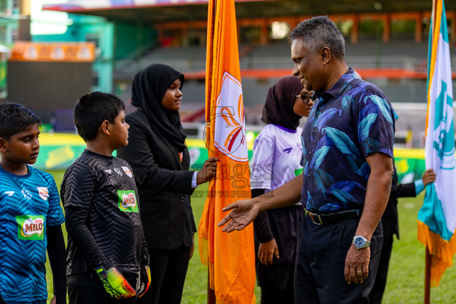 Day 2 of MILO Kids Football Fiesta was held at National Stadium in Male', Maldives on Saturday, 24th February 2024.