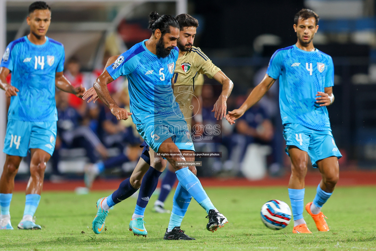 India vs Kuwait in SAFF Championship 2023 held in Sree Kanteerava Stadium, Bengaluru, India, on Tuesday, 27th June 2023. Photos: Nausham Waheed, Hassan Simah / images.mv