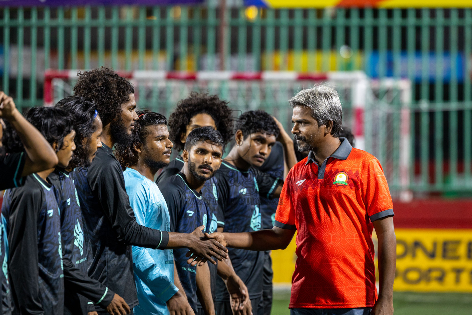 Sh Maroshi vs Sh Feydhoo in Day 11 of Golden Futsal Challenge 2025 was held on Wednesday, 15th January 2025, in Hulhumale', Maldives Photos: Mohamed Mahfooz Moosa / images.mv