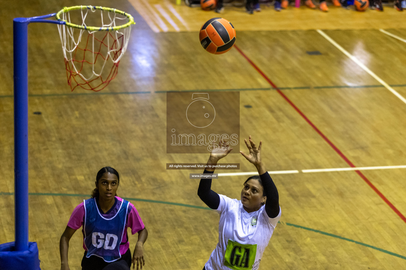 Sports Club Shining Star vs Club Green Streets in the Milo National Netball Tournament 2022 on 17 July 2022, held in Social Center, Male', Maldives. Photographer: Hassan Simah / Images.mv