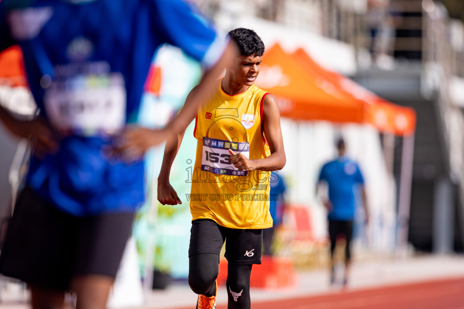 Day 3 of MWSC Interschool Athletics Championships 2024 held in Hulhumale Running Track, Hulhumale, Maldives on Monday, 11th November 2024. 
Photos by: Hassan Simah / Images.mv