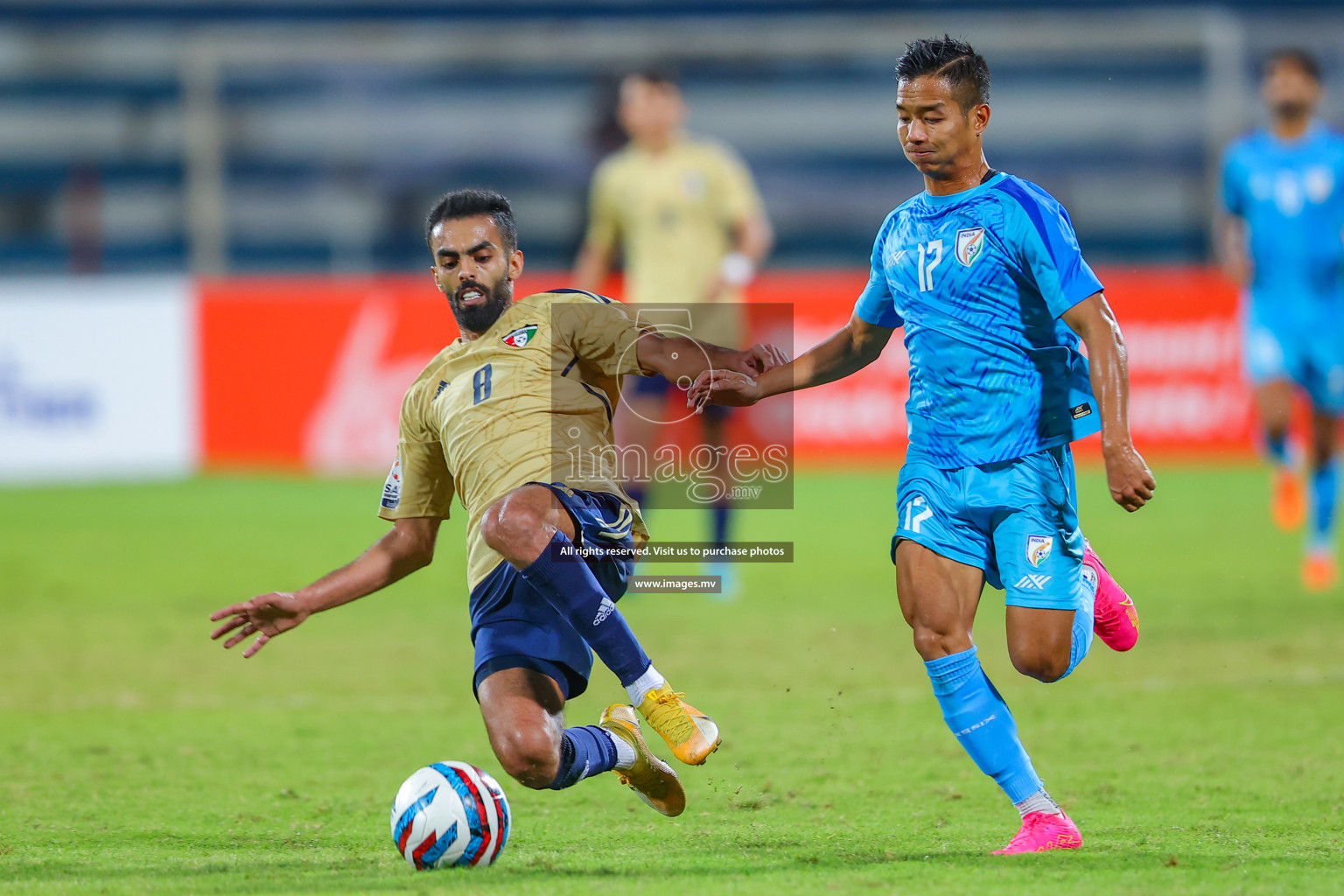 India vs Kuwait in SAFF Championship 2023 held in Sree Kanteerava Stadium, Bengaluru, India, on Tuesday, 27th June 2023. Photos: Nausham Waheed/ images.mv