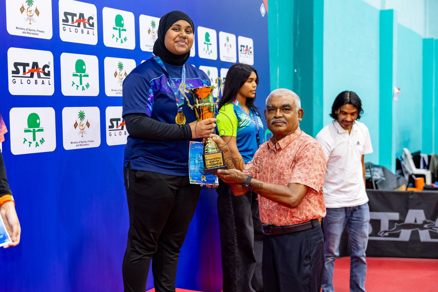 Finals of 30th Table Tennis Association Championship 2025 was held on Saturday, 20th September 2025 in Male' TT Hall, Male', Maldives. Photos: Nausham Waheed / images.mv