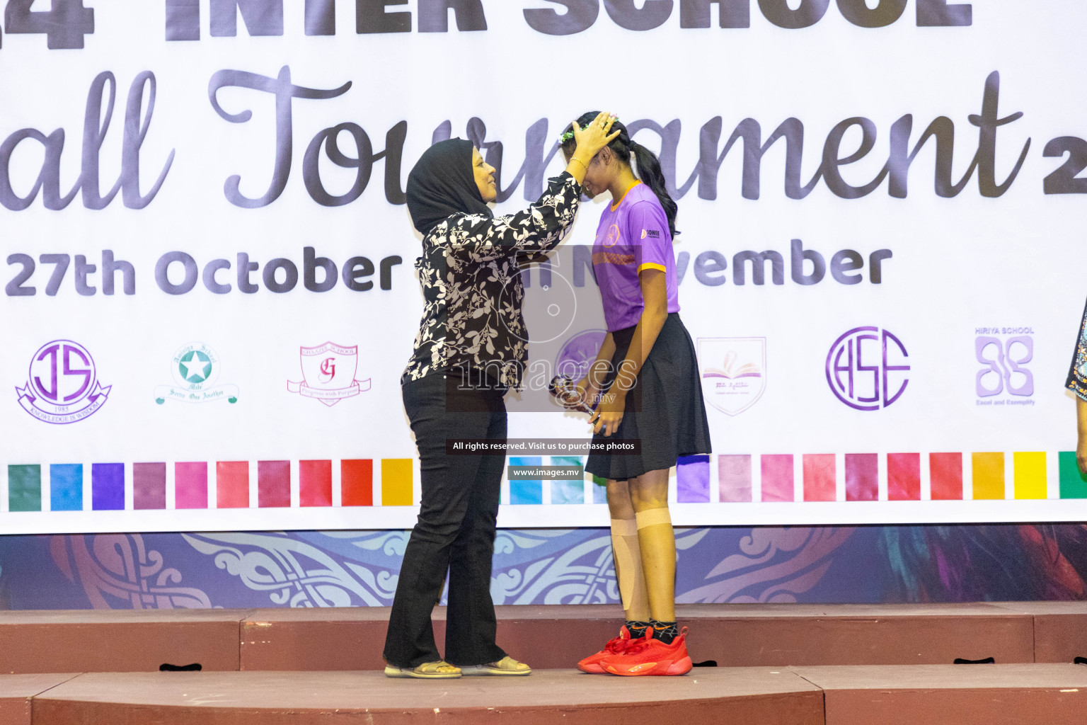 Final of 24th Interschool Netball Tournament 2023 was held in Social Center, Male', Maldives on 7th November 2023. Photos: Nausham Waheed / images.mv