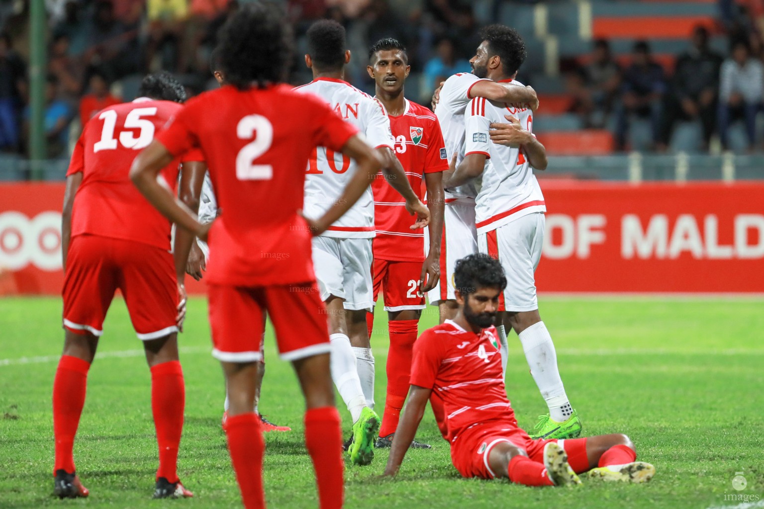 Asian Cup Qualifier between Maldives and Oman in National Stadium, on 10 October 2017 Male' Maldives. ( Images.mv Photo: Ismail Thoriq )