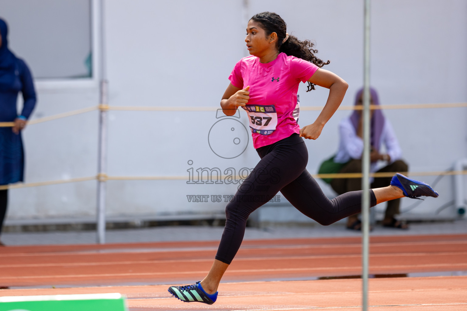 Day 2 of MWSC Interschool Athletics Championships 2024 held in Hulhumale Running Track, Hulhumale, Maldives on Sunday, 10th November 2024.
Photos by: Ismail Thoriq / Images.mv