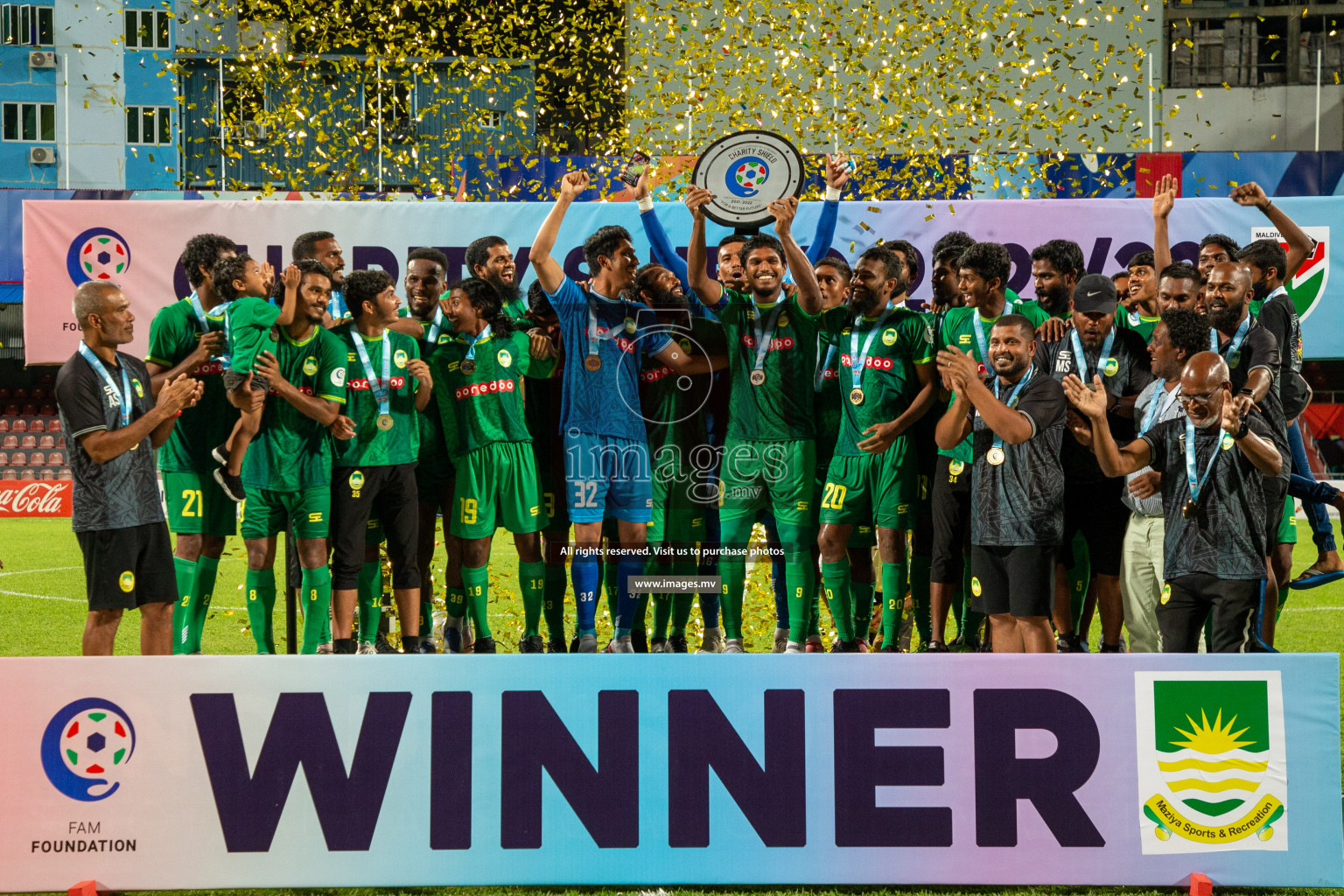 Maziya SRC vs Club Valencia in the Community Shield Match 2021/2022 on 15 December 2021 held in Male', Maldives. Photos: Hassan Simah / images.mv