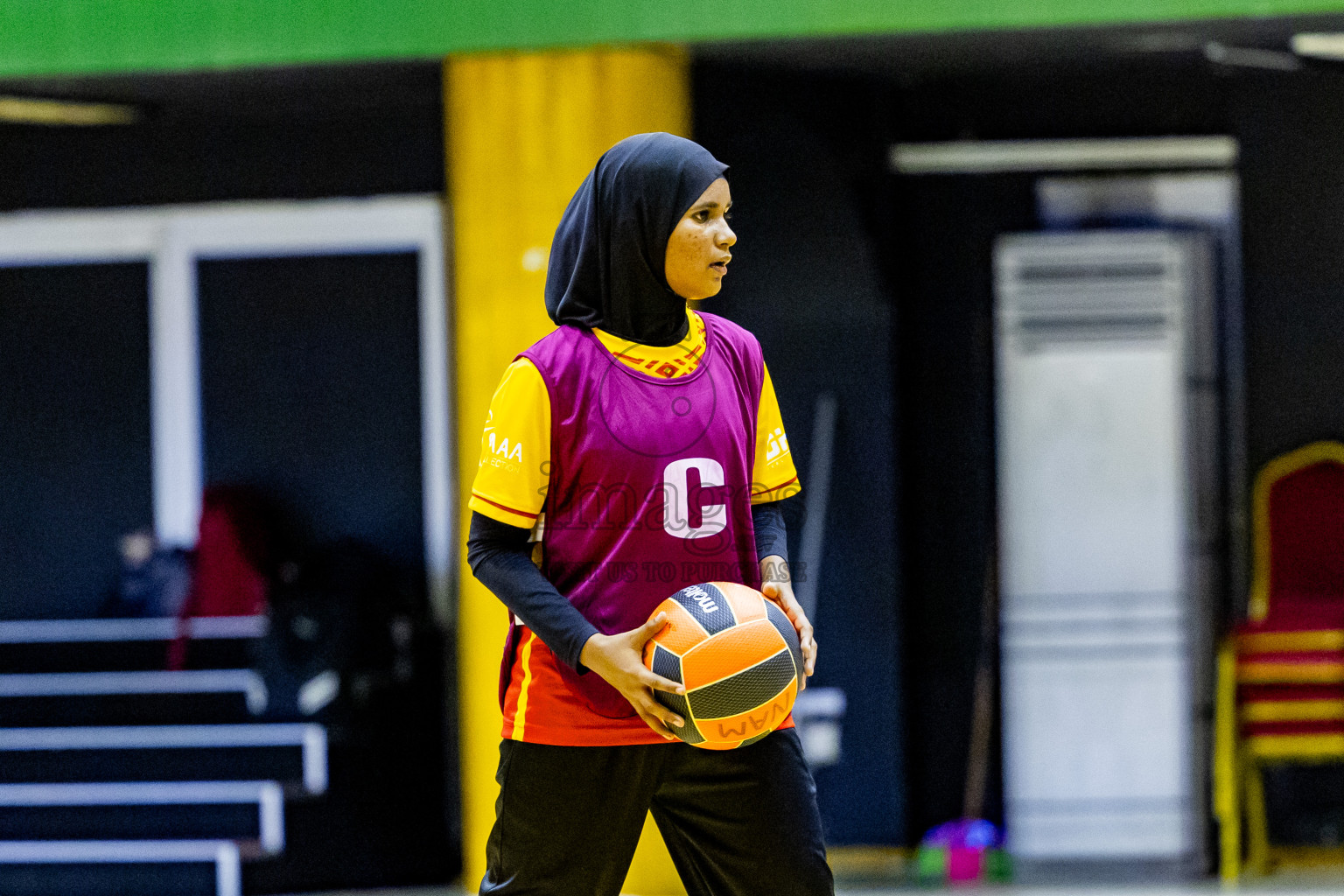 Day 3 of 25th Inter-School Netball Tournament was held in Social Center at Male', Maldives on Sunday, 11th August 2024. Photos: Nausham Waheed / images.mv