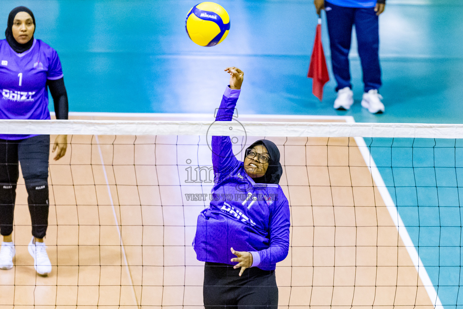 Day 3 of Women's Division of Milo VAM Cup 2024 held in Male', Maldives on Wednesday, 10th July 2024 at Social Center Indoor Hall Photos By: Nausham Waheed / images.mv