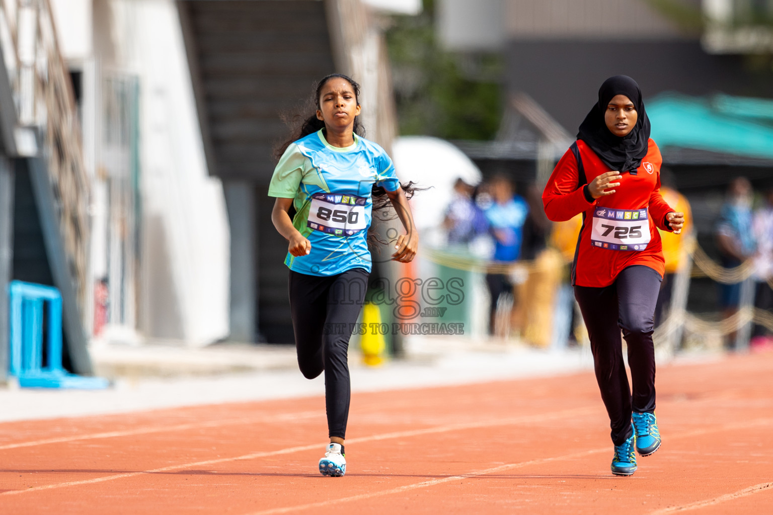 Day 2 of MWSC Interschool Athletics Championships 2024 held in Hulhumale Running Track, Hulhumale, Maldives on Sunday, 10th November 2024.
Photos by: Ismail Thoriq / Images.mv