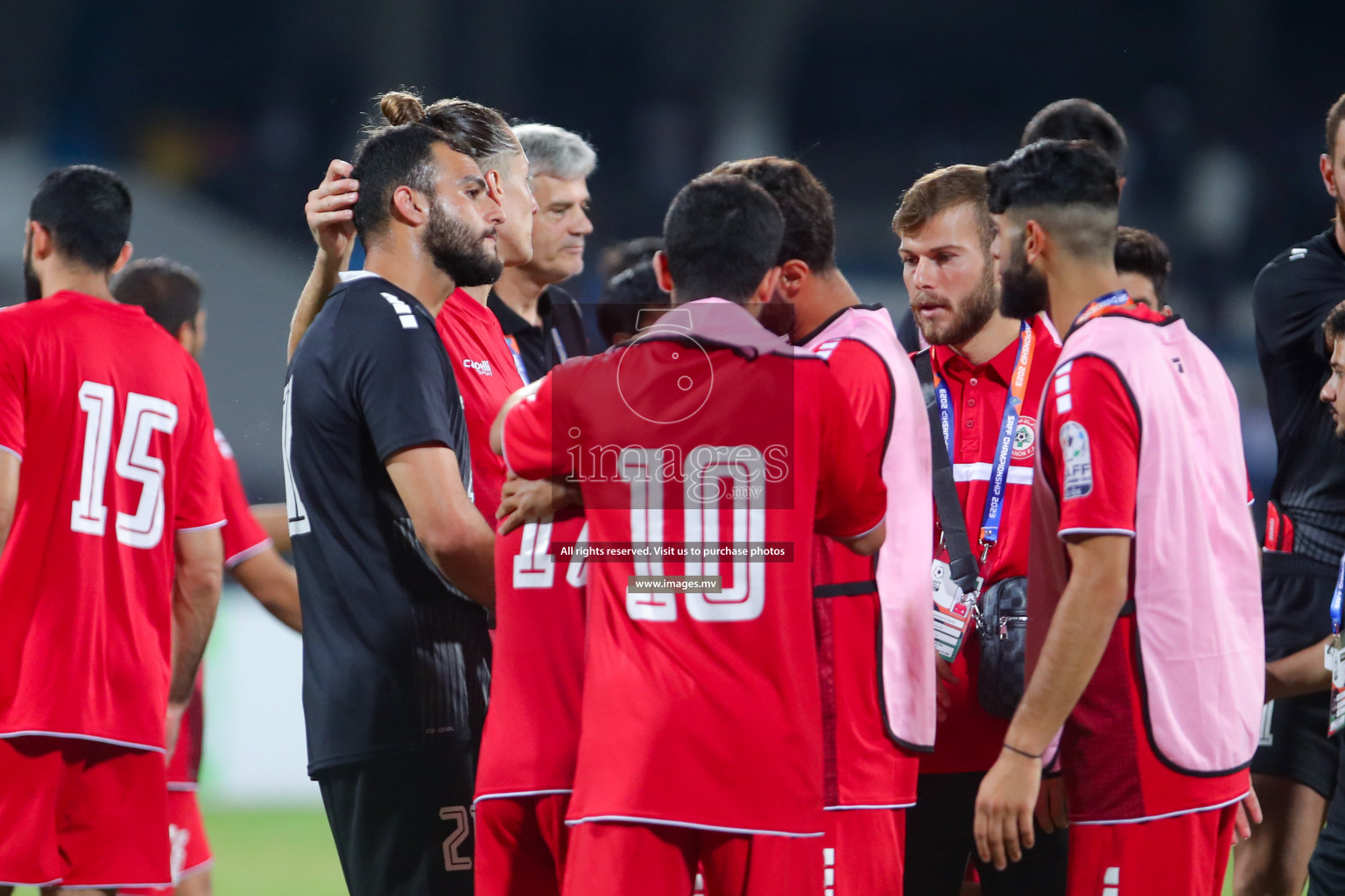 Lebanon vs India in the Semi-final of SAFF Championship 2023 held in Sree Kanteerava Stadium, Bengaluru, India, on Saturday, 1st July 2023. Photos: Nausham Waheed, Hassan Simah / images.mv