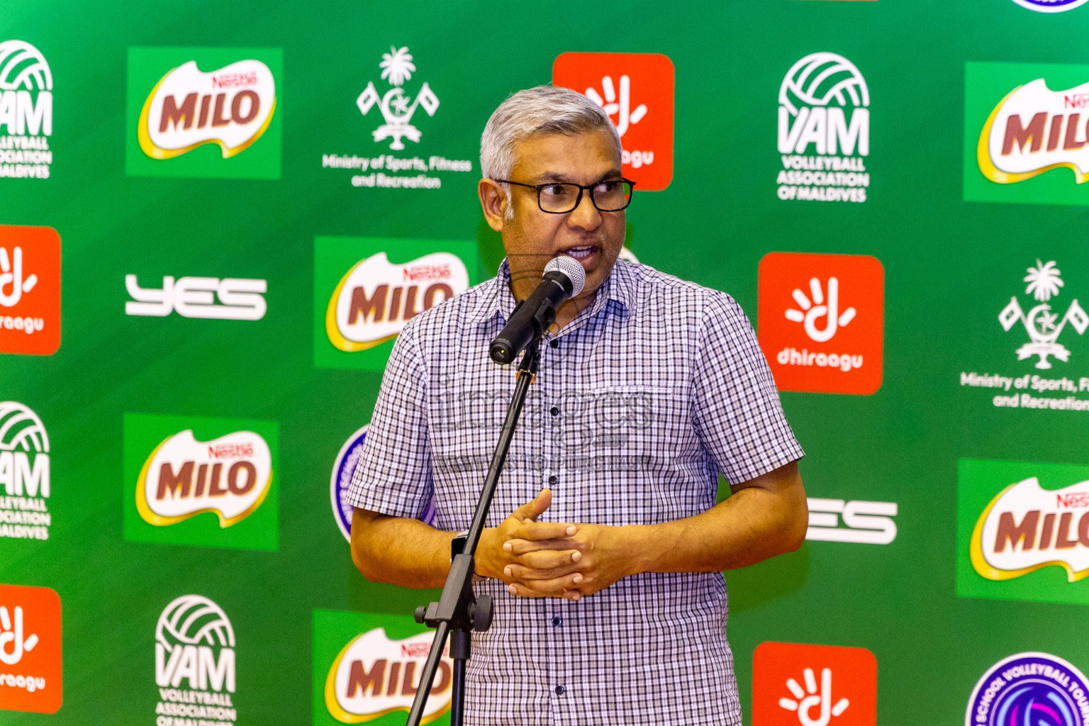 Finals of Interschool Volleyball Tournament 2024 was held in Social Center at Male', Maldives on Friday, 6th December 2024. Photos: Nausham Waheed / images.mv