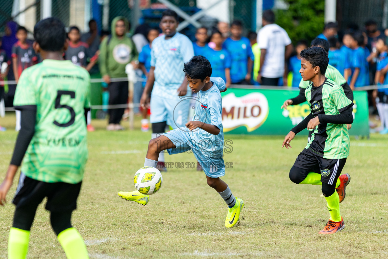 Day 3 of MILO Academy Championship 2025 (U-12) was held at Henveiru Stadium in Male', Maldives on Saturday, 3rd May 2025. 
Photos: Hassan Simah  / images.mv