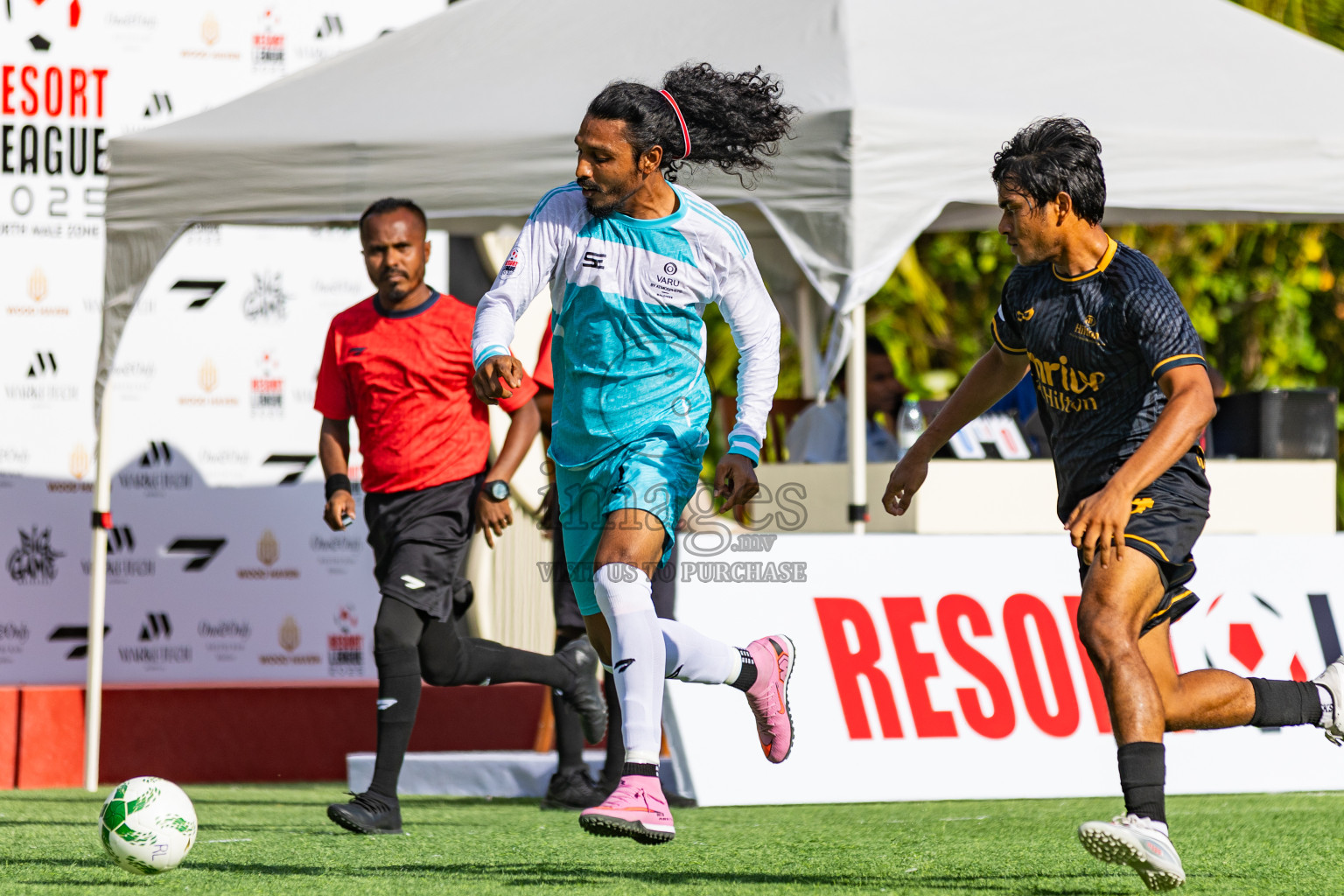 Hilton Amingiri vs Varu by Atmosphere in Resort League 2025 (North Male Zone) day 4 was held on Saturday, 6th September 2025 in One And Only Reethi Rah Maldives Resort, Photos: Areef Adam / images.mv