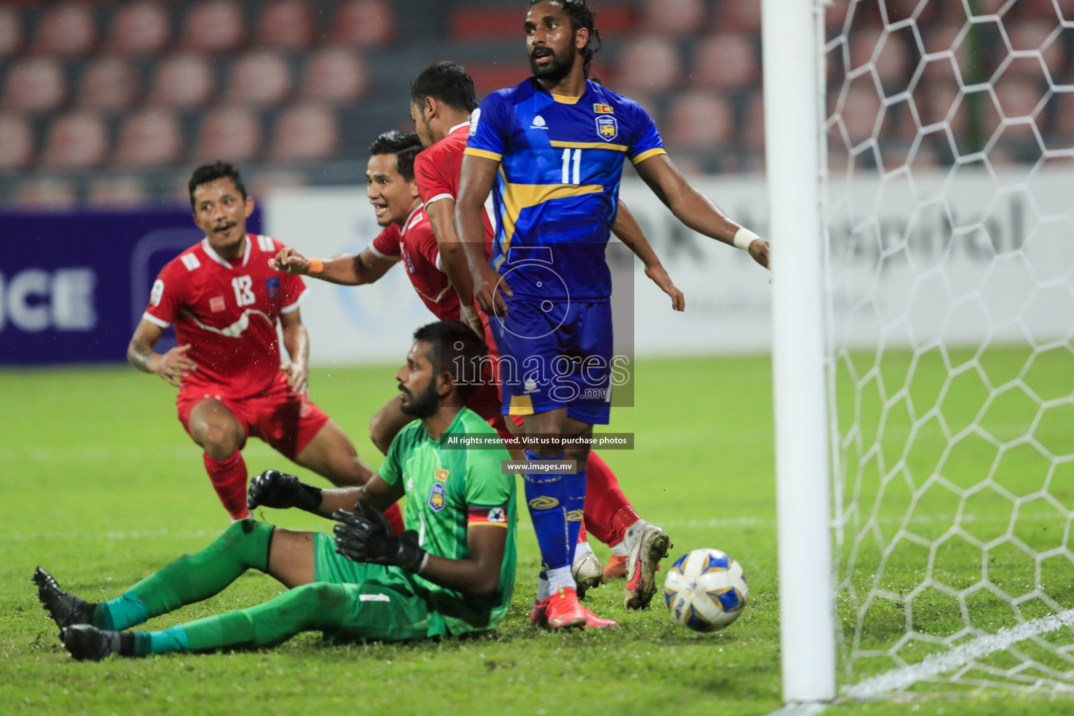 Nepal vs Sri Lanka in SAFF Championship 2021 held on 4th October 2021 in Galolhu National Stadium, Male', Maldives