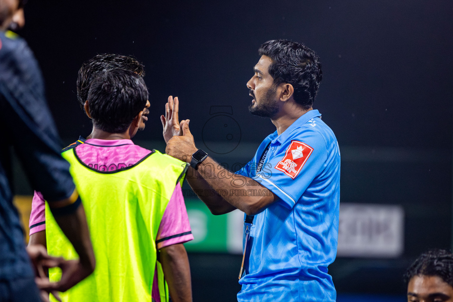 B Thulhaadhoo vs B Fehendhoo in Day 18 of Golden Futsal Challenge 2025 was held on Wednesday, 22nd January 2025, in Hulhumale', Maldives. Photos: Nausham Waheed / images.mv