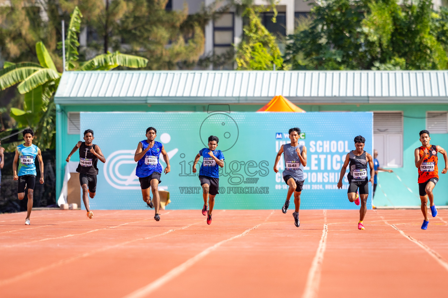 Day 4 of MWSC Interschool Athletics Championships 2024 held in Hulhumale Running Track, Hulhumale, Maldives on Tuesday, 12th November 2024. Photos by: Raaif Yoosuf / Images.mv