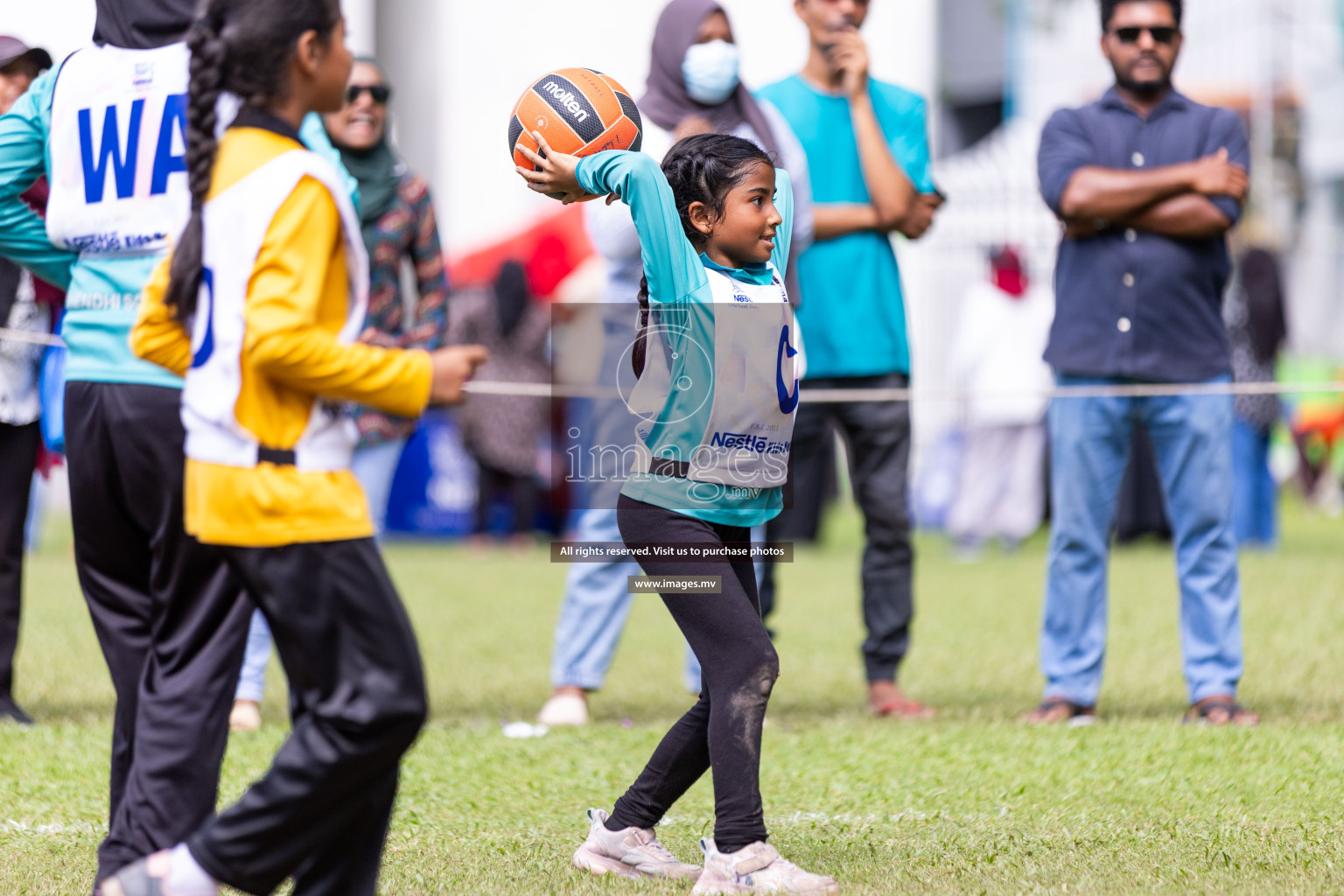 Day 2 of Nestle' Kids Netball Fiesta 2023 held in Henveyru Stadium, Male', Maldives on Thursday, 1st December 2023. Photos by Nausham Waheed / Images.mv