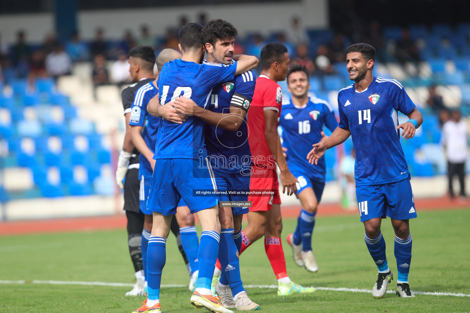 Kuwait vs Nepal in the opening match of SAFF Championship 2023 held in Sree Kanteerava Stadium, Bengaluru, India, on Wednesday, 21st June 2023. Photos: Nausham Waheed / images.mv