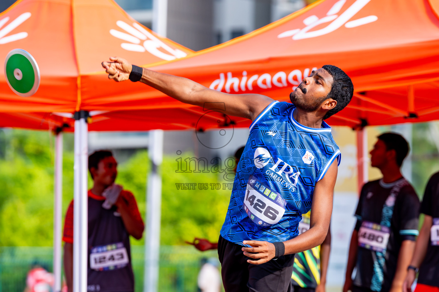 Day 5 of MWSC Interschool Athletics Championships 2024 held in Hulhumale Running Track, Hulhumale, Maldives on Wednesday, 13th November 2024. Photos by: Nausham Waheed / Images.mv