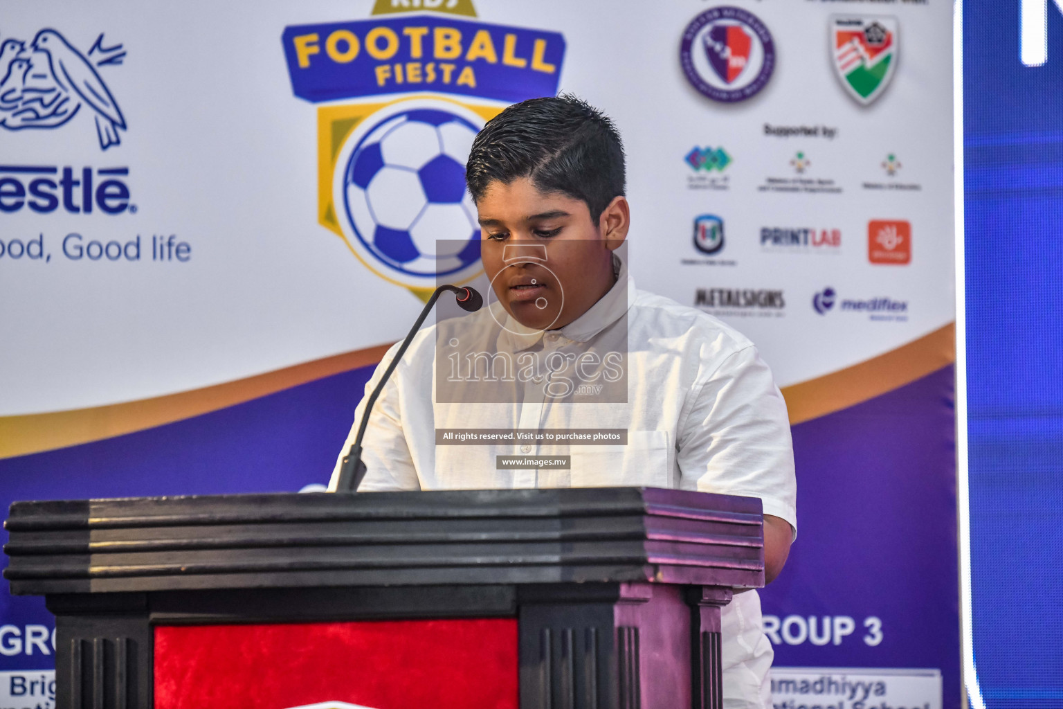 Milo Kids Football Fiesta 2022 Meeting was held in dharubaaruge', Maldives on Sunday, 16th October 2022. Photos: Nausham Waheed/ images.mv