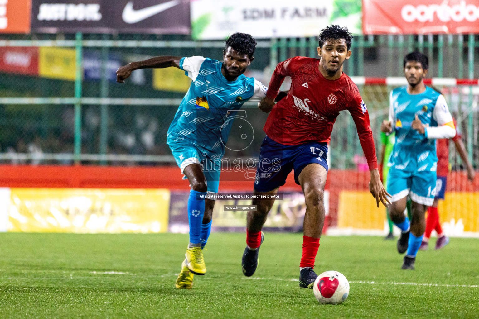 HA. Dhidhdhoo vs HA. Muraidhoo in Day 6 of Golden Futsal Challenge 2023 on 10 February 2023 in Hulhumale, Male, Maldives