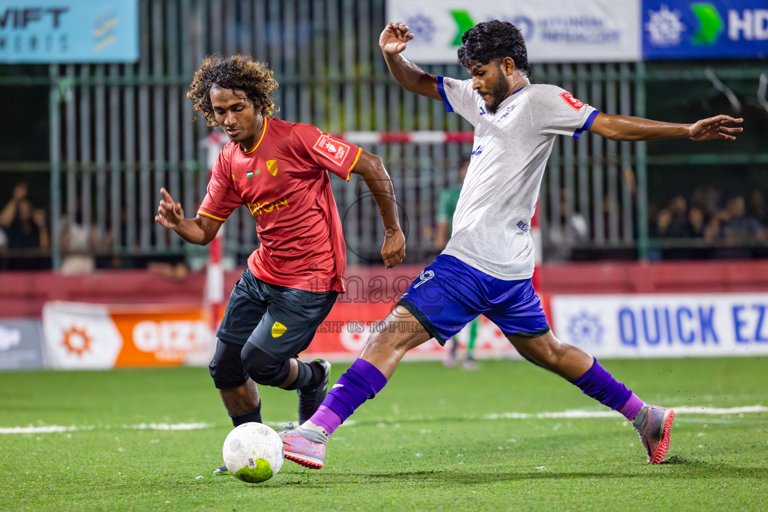 Dh Kudahuvadhoo  vs F Bilehdhoo on Day 34 of Golden Futsal Challenge 2024 was held on Monday, 19th February 2024, in Hulhumale', Maldives
Photos: Mohamed Mahfooz Moosa / images.mv