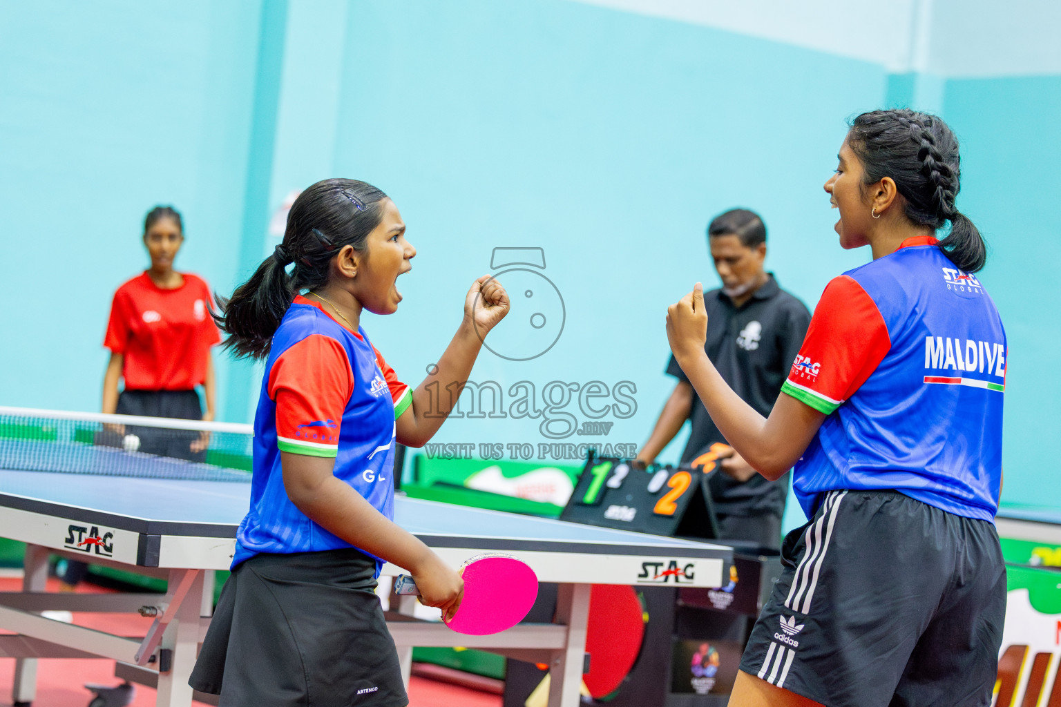 Day 6 of Interschool Table Tennis Tournament 2025 held at Male' TT Hall, Male', Maldives on Tuesday, 20th May 2025.
Photos by: Ismail Thoriq / images.mv