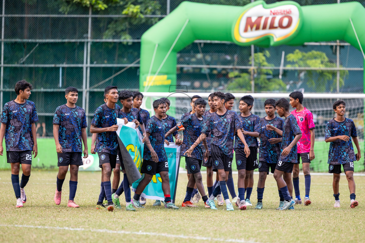 Day 4 of MILO Academy Championship 2024 (U-14) was held in Henveyru Stadium, Male', Maldives on Sunday, 3rd November 2024. Photos: Hassan Simah / Images.mv