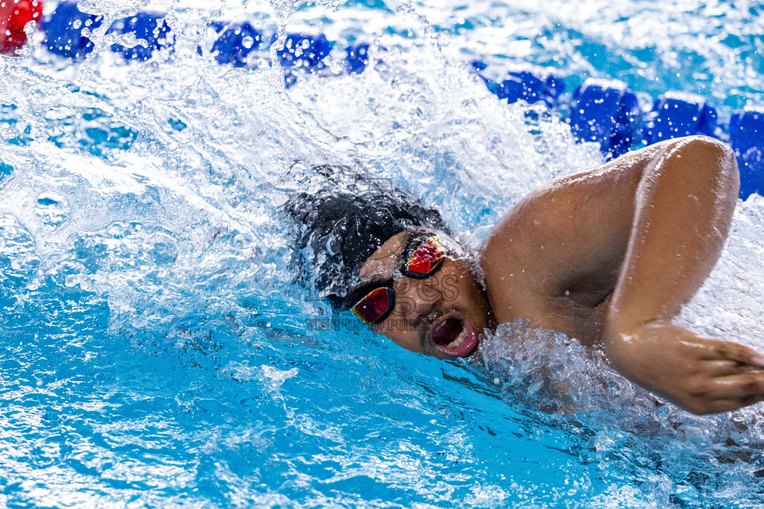 Day 4 of 20th Inter-school Swimming Competition 2024 held in Hulhumale', Maldives on Tuesday, 15th October 2024. Photos: Ismail Thoriq / images.mv