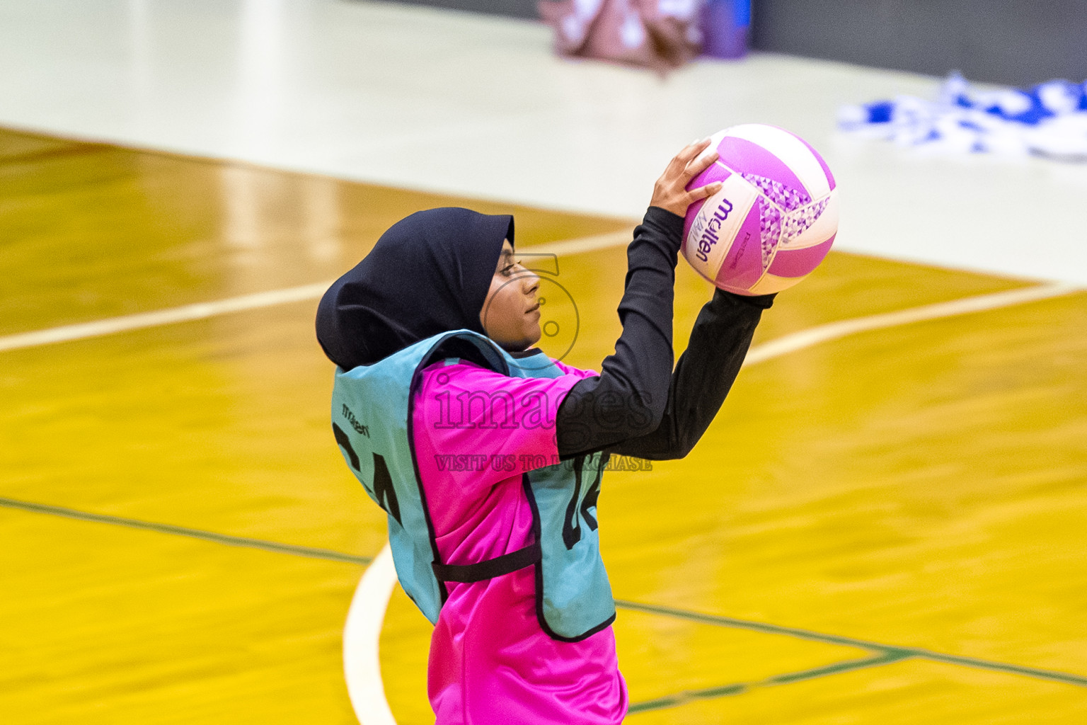 Day 8 of 24th Milo Netball Association Championship was held in Social Center at Male', Maldives on Monday, 8th September 2025. Photos: Mohamed Mahfooz Moosa / images.mv