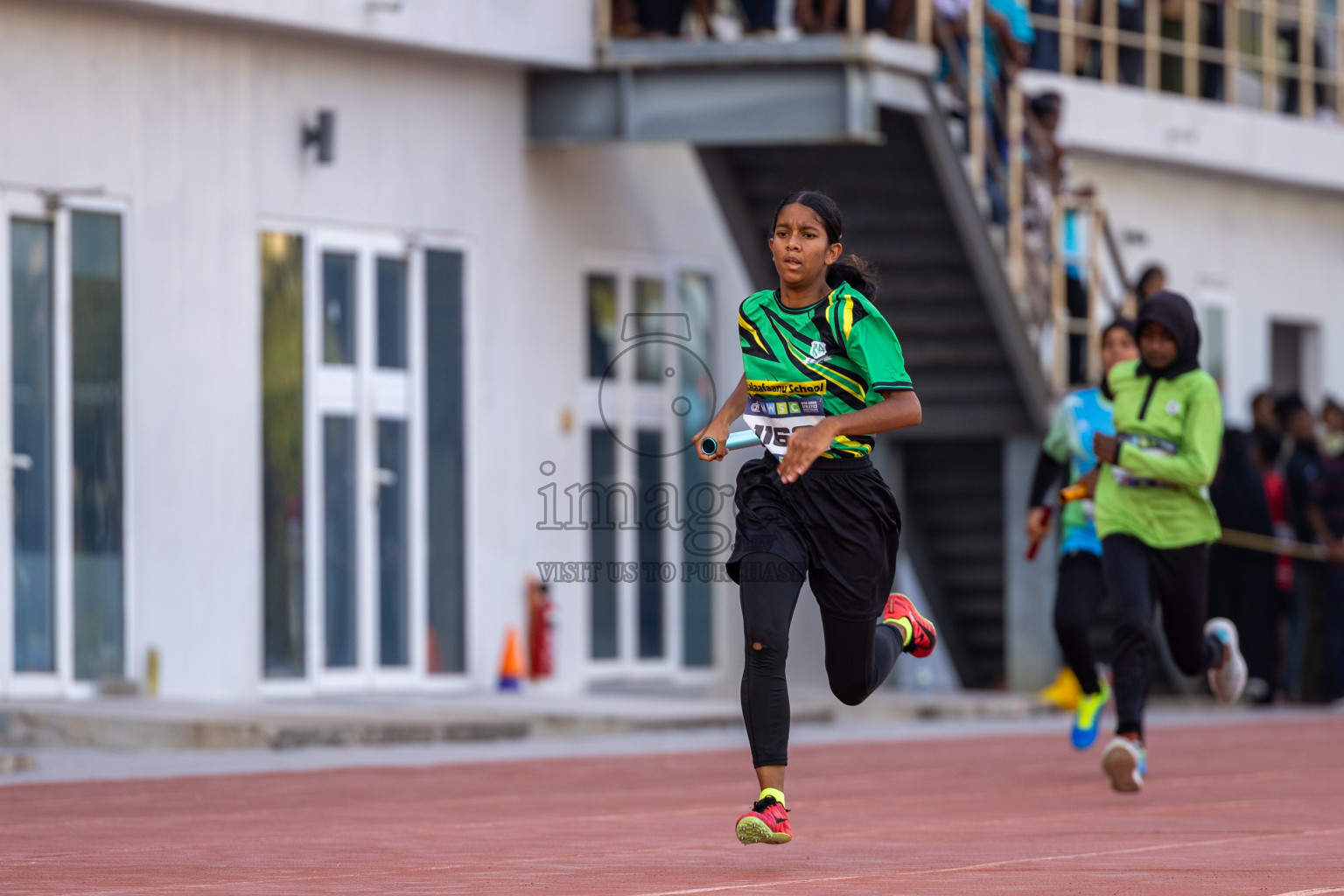 Day 5 of MWSC Interschool Athletics Championships 2024 held in Hulhumale Running Track, Hulhumale, Maldives on Wednesday, 13th November 2024. Photos by: Ismail Thoriq / Images.mv