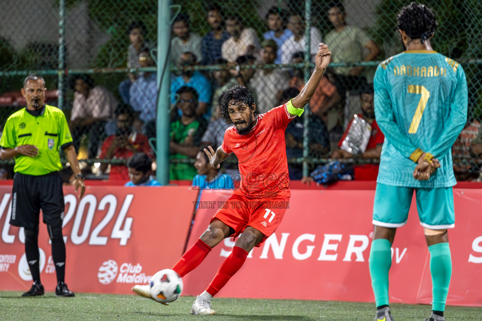 Maldivian vs Ooredoo in Club Maldives Cup 2024 held in Rehendi Futsal Ground, Hulhumale', Maldives on Thursday, 3rd October 2024.
Photos: Ismail Thoriq / images.mv