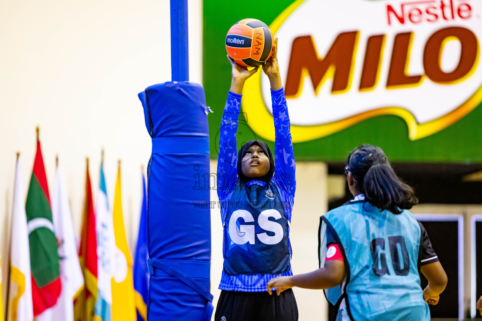 Day 2 of 25th Inter-School Netball Tournament was held in Social Center at Male', Maldives on Saturday, 10th August 2024. Photos: Nausham Waheed / images.mv