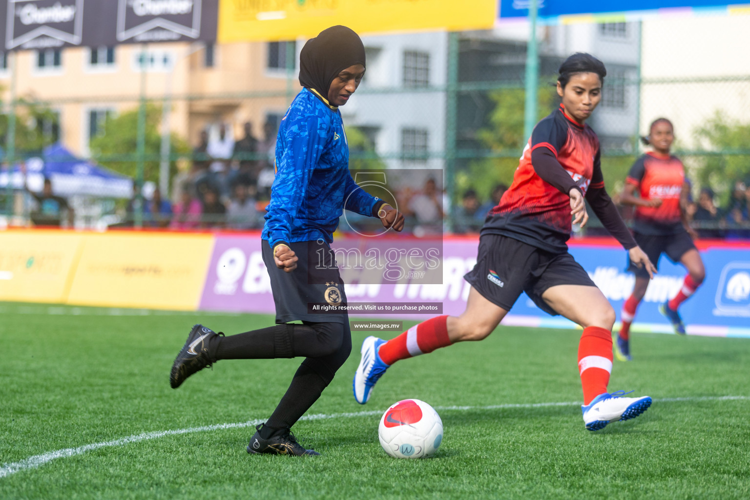 MPL vs Team Fenaka in Eighteen Thirty Women's Futsal Fiesta 2022 was held in Hulhumale', Maldives on Wednesday, 12th October 2022. Photos: Ismail Thoriq / images.mv