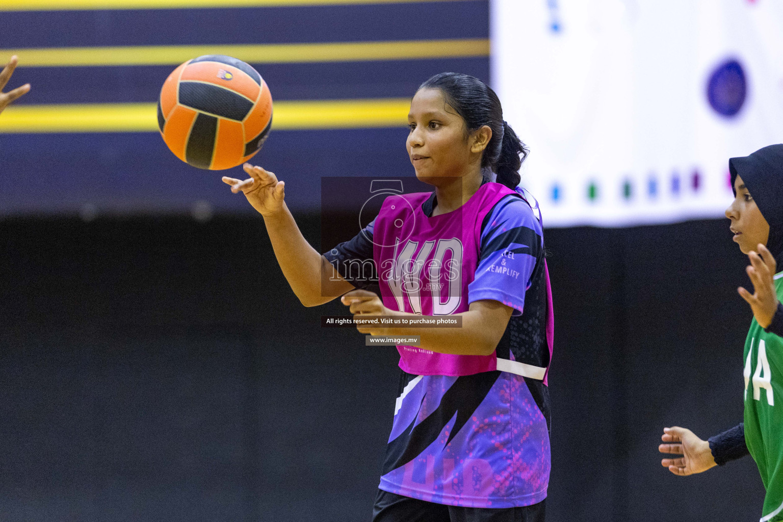 Day6 of 24th Interschool Netball Tournament 2023 was held in Social Center, Male', Maldives on 1st November 2023. Photos: Nausham Waheed / images.mv